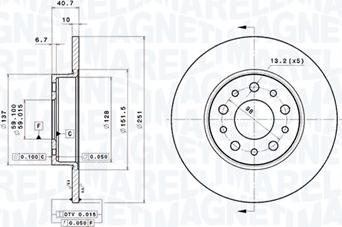 Magneti Marelli 360406121301 - Bremžu diski www.autospares.lv