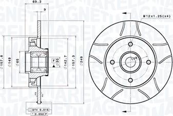 Magneti Marelli 360406210405 - Bremžu diski www.autospares.lv