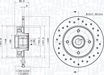 Magneti Marelli 360406218902 - Bremžu diski www.autospares.lv