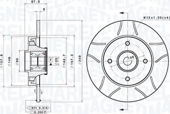 Magneti Marelli 360406221105 - Bremžu diski www.autospares.lv