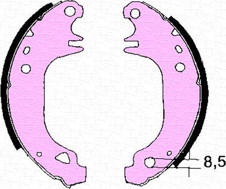 Magneti Marelli 360219196273 - Brake Shoe, Drum brakes www.autospares.lv