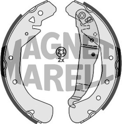 Magneti Marelli 360219198297 - Brake Shoe, Drum brakes www.autospares.lv