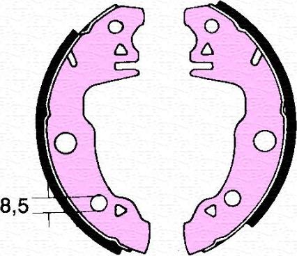 Magneti Marelli 360219192004 - Brake Shoe, Drum brakes www.autospares.lv