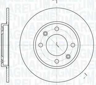 Magneti Marelli 361302040695 - Тормозной диск www.autospares.lv