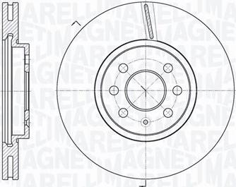 Magneti Marelli 361302040156 - Тормозной диск www.autospares.lv