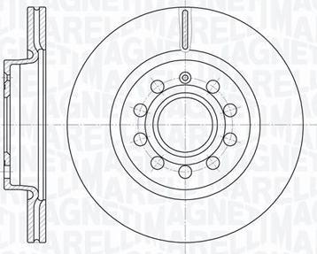 Magneti Marelli 361302040152 - Тормозной диск www.autospares.lv