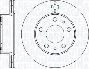 Magneti Marelli 361302040166 - Тормозной диск www.autospares.lv