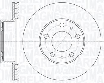 Magneti Marelli 361302040168 - Тормозной диск www.autospares.lv