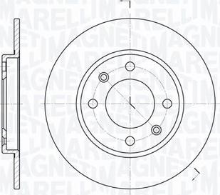 Magneti Marelli 361302040163 - Тормозной диск www.autospares.lv