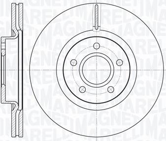 Magneti Marelli 361302040134 - Тормозной диск www.autospares.lv