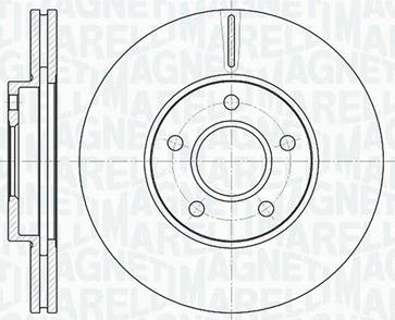 Magneti Marelli 361302040130 - Тормозной диск www.autospares.lv