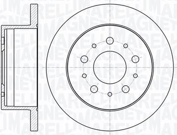 Magneti Marelli 361302040133 - Тормозной диск www.autospares.lv