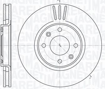 Magneti Marelli 361302040172 - Тормозной диск www.autospares.lv