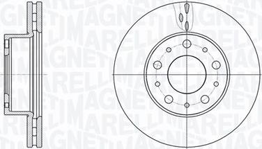 Magneti Marelli 361302040801 - Bremžu diski autospares.lv