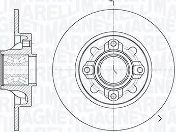 Magneti Marelli 361302040822 - Тормозной диск www.autospares.lv