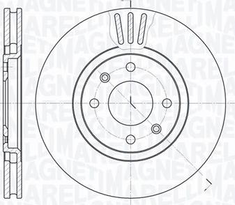 Magneti Marelli 361302040284 - Тормозной диск www.autospares.lv