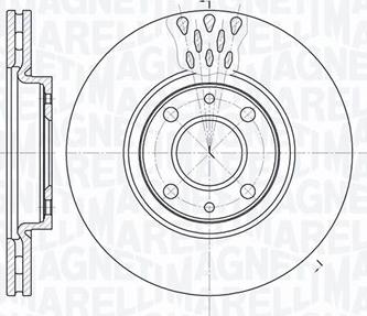 Magneti Marelli 361302040238 - Bremžu diski autospares.lv