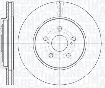 Magneti Marelli 361302040705 - Тормозной диск www.autospares.lv