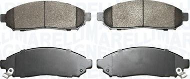 Magneti Marelli 363916060927 - Brake Pad Set, disc brake www.autospares.lv