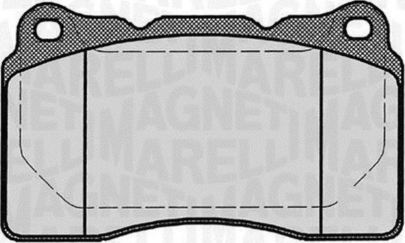 Magneti Marelli 363916060499 - Bremžu uzliku kompl., Disku bremzes www.autospares.lv