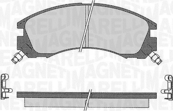 Magneti Marelli 363916060496 - Brake Pad Set, disc brake www.autospares.lv