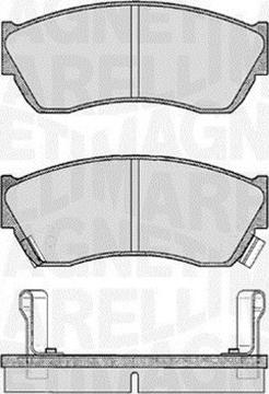 Magneti Marelli 363916060491 - Brake Pad Set, disc brake www.autospares.lv