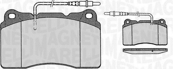 Magneti Marelli 363916060498 - Brake Pad Set, disc brake www.autospares.lv