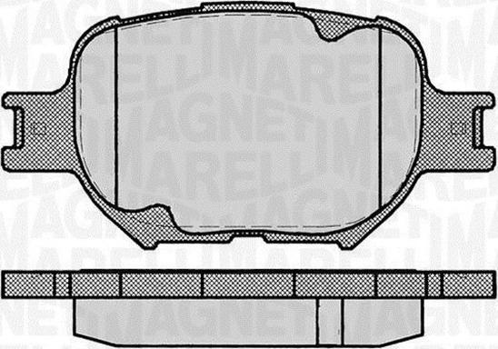 Magneti Marelli 363916060493 - Bremžu uzliku kompl., Disku bremzes www.autospares.lv