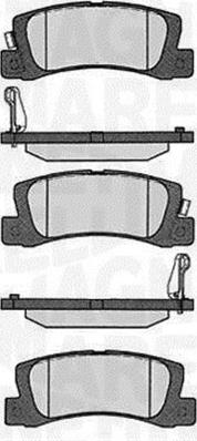 Magneti Marelli 363916060492 - Brake Pad Set, disc brake www.autospares.lv