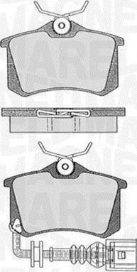 Magneti Marelli 363916060442 - Brake Pad Set, disc brake www.autospares.lv