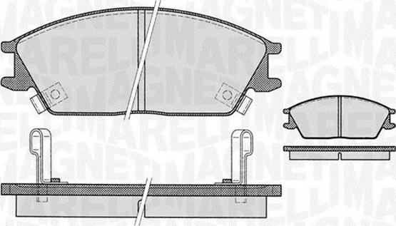 Magneti Marelli 363916060459 - Bremžu uzliku kompl., Disku bremzes autospares.lv