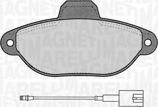 Magneti Marelli 363916060454 - Bremžu uzliku kompl., Disku bremzes www.autospares.lv