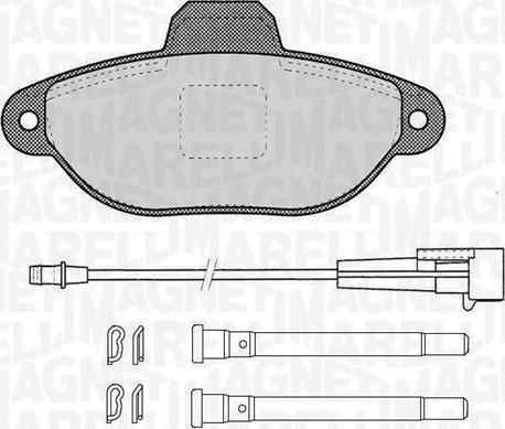 Magneti Marelli 363916060455 - Brake Pad Set, disc brake www.autospares.lv