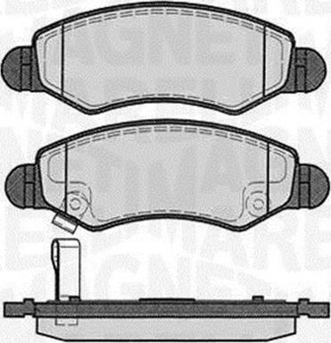 Magneti Marelli 363916060450 - Brake Pad Set, disc brake www.autospares.lv