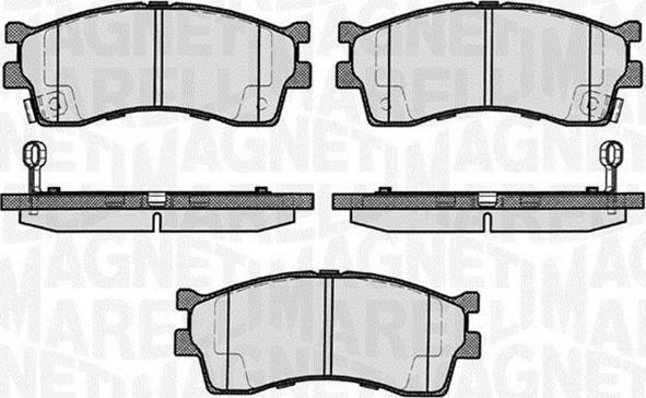 Magneti Marelli 363916060458 - Bremžu uzliku kompl., Disku bremzes autospares.lv