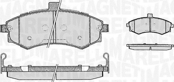 Magneti Marelli 363916060469 - Bremžu uzliku kompl., Disku bremzes www.autospares.lv