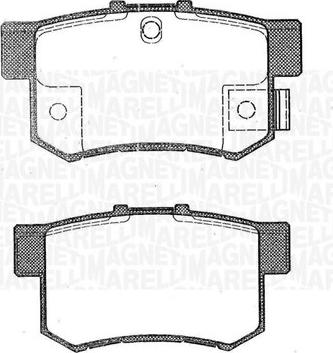 Magneti Marelli 363916060464 - Bremžu uzliku kompl., Disku bremzes autospares.lv