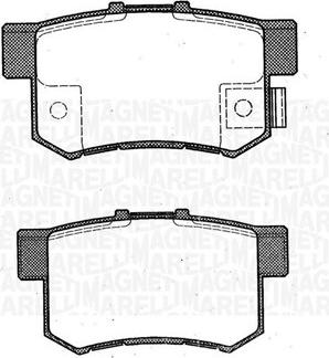 Magneti Marelli 363916060461 - Bremžu uzliku kompl., Disku bremzes autospares.lv