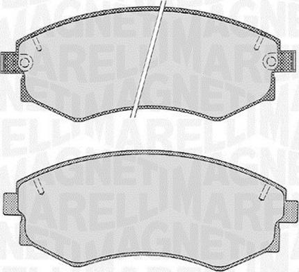 Magneti Marelli 363916060468 - Bremžu uzliku kompl., Disku bremzes www.autospares.lv