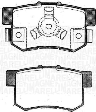 Magneti Marelli 363916060463 - Bremžu uzliku kompl., Disku bremzes www.autospares.lv