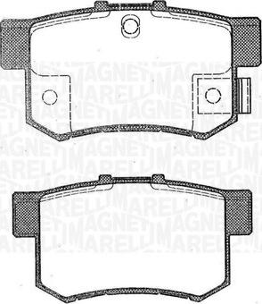 Magneti Marelli 363916060462 - Bremžu uzliku kompl., Disku bremzes autospares.lv