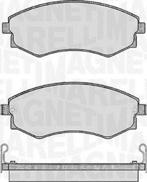 Magneti Marelli 363916060467 - Тормозные колодки, дисковые, комплект www.autospares.lv