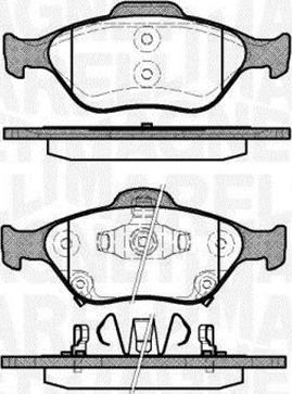 Magneti Marelli 363916060404 - Bremžu uzliku kompl., Disku bremzes autospares.lv