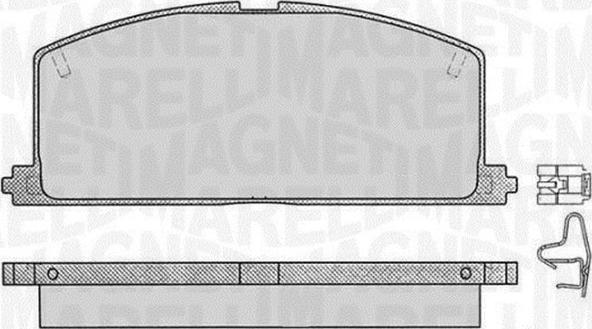 Magneti Marelli 363916060405 - Brake Pad Set, disc brake www.autospares.lv