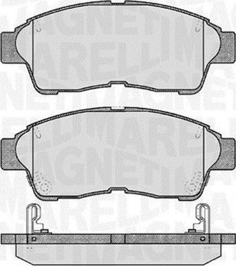 Magneti Marelli 363916060406 - Bremžu uzliku kompl., Disku bremzes www.autospares.lv