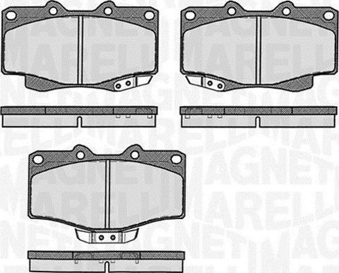 Magneti Marelli 363916060401 - Brake Pad Set, disc brake www.autospares.lv