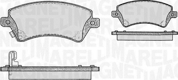 Magneti Marelli 363916060408 - Bremžu uzliku kompl., Disku bremzes www.autospares.lv