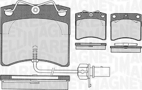 Magneti Marelli 363916060416 - Bremžu uzliku kompl., Disku bremzes autospares.lv