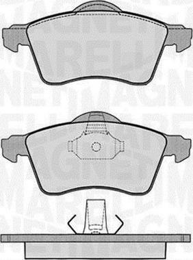 Magneti Marelli 363916060418 - Bremžu uzliku kompl., Disku bremzes www.autospares.lv