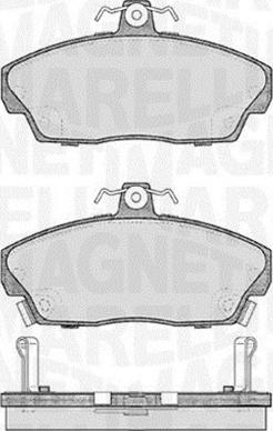 Magneti Marelli 363916060484 - Brake Pad Set, disc brake www.autospares.lv